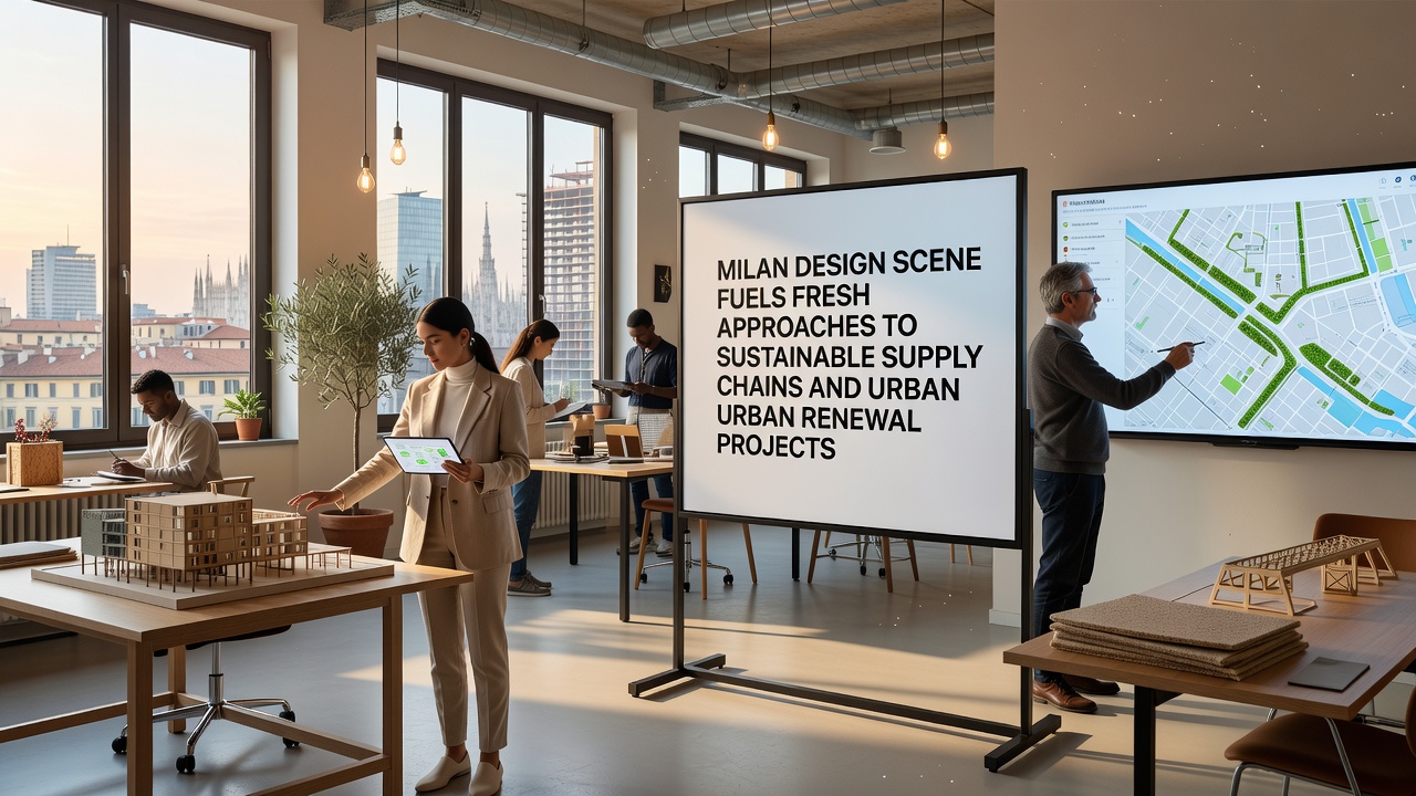 Milan Design Scene Fuels Fresh Approaches to Sustainable Supply Chains and Urban Renewal Projects